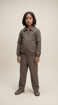 Kids Tech Suit Brown Graphite