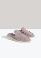Taupe mauve lady mule