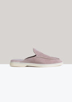 Taupe mauve lady mule