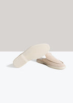 Beige lady mule
