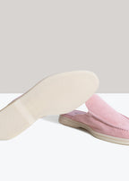 Soft pink lady mule