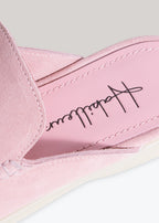 Soft pink lady mule
