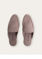 Taupe mauve lady mule