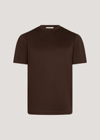 Refined Mercerized dark coffee T-shirt