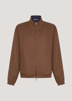 Reversibel Linnen Jacket navy