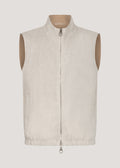 Reversibel Linnen Bodywarmer Albijo