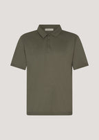 Olive green Mercerized Air Knit Polo