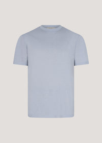 Sky blue Mercerized Air Knit T-Shirt