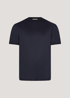 Navy Mercerized Air Knit T-Shirt