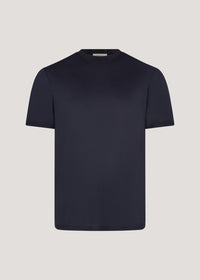 Navy Mercerized Air Knit T-Shirt