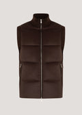 Andes Bodywarmer – Kameelhaar & Wol Coffee