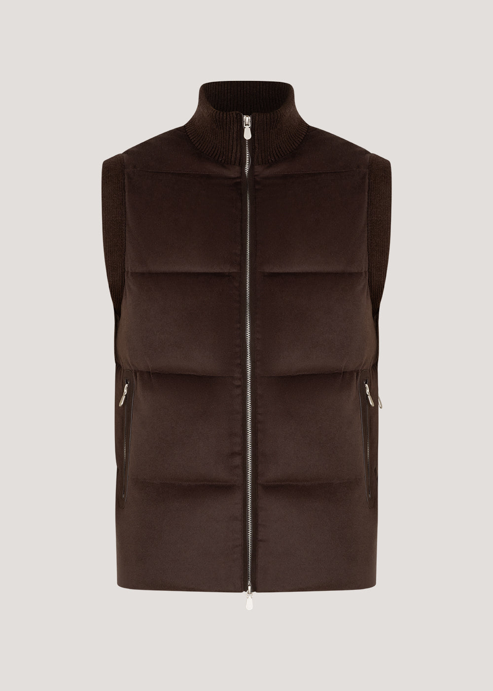 Andes Bodywarmer – Kameelhaar & Wol Coffee