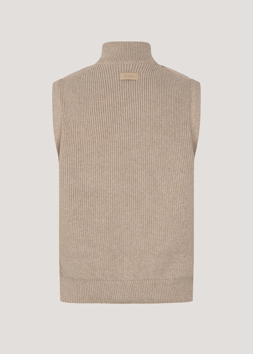 Andes Bodywarmer – Kameelhaar & Wol Beige