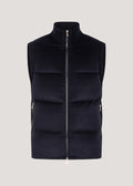 Andes Bodywarmer – Kameelhaar & Wol Navy