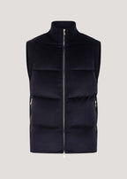 Andes Bodywarmer – Kameelhaar & Wol Navy