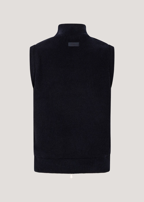 Andes Bodywarmer – Kameelhaar & Wol Navy