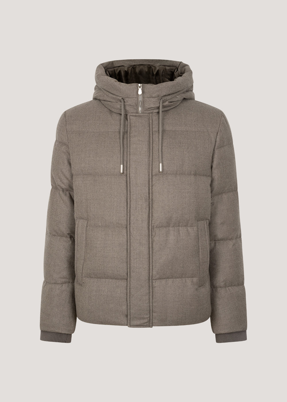Atlas wollen jas taupe