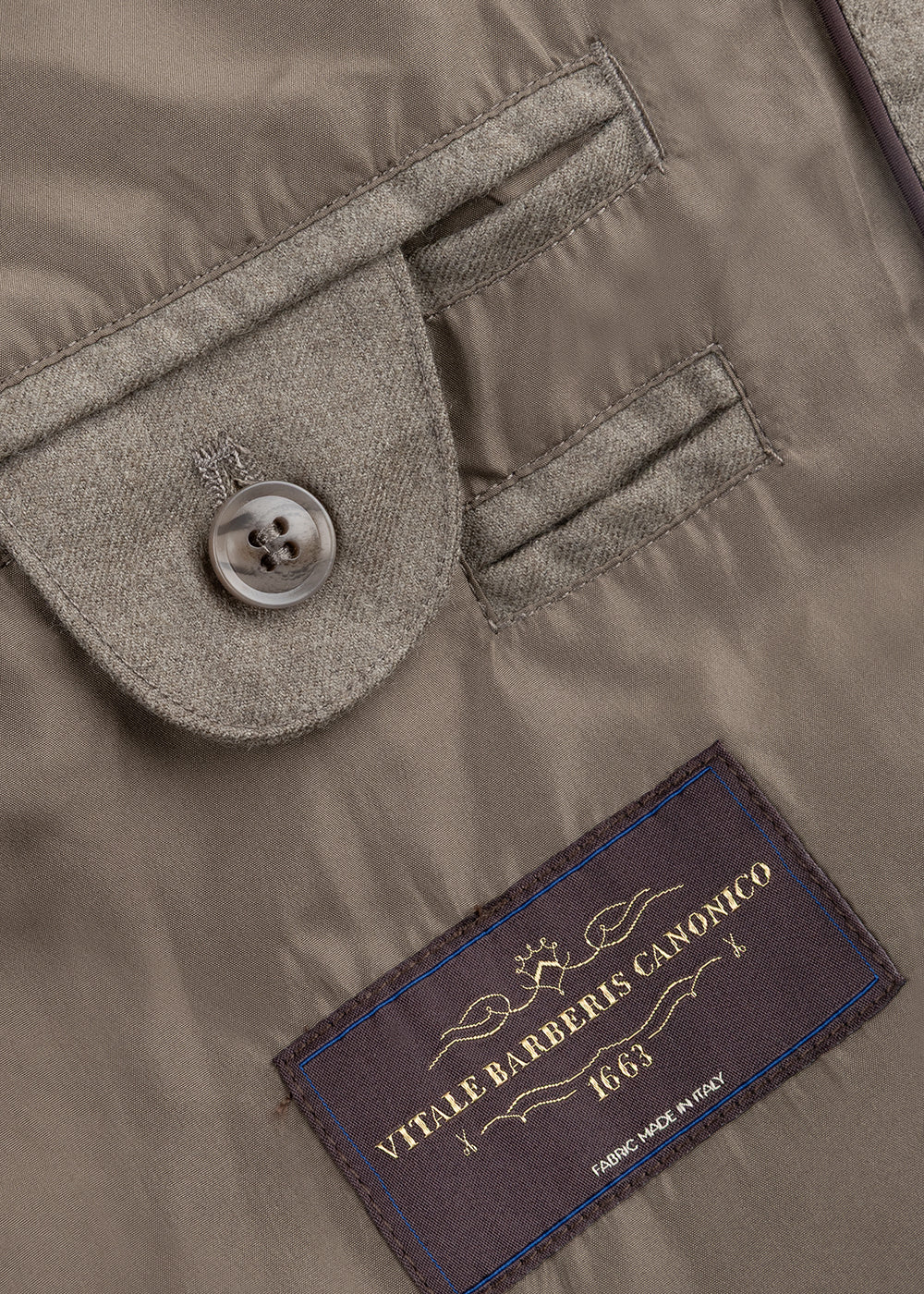 Atlas wollen jas taupe