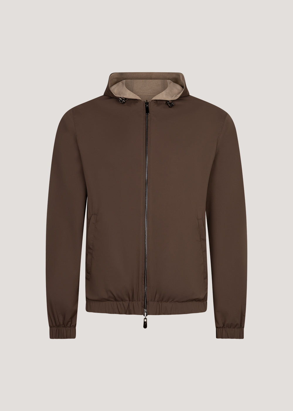 Reversibel Hooded Jacket Chocolate Caramel
