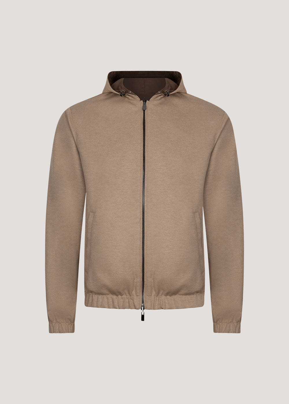 Reversibel Hooded Jacket Chocolate Caramel