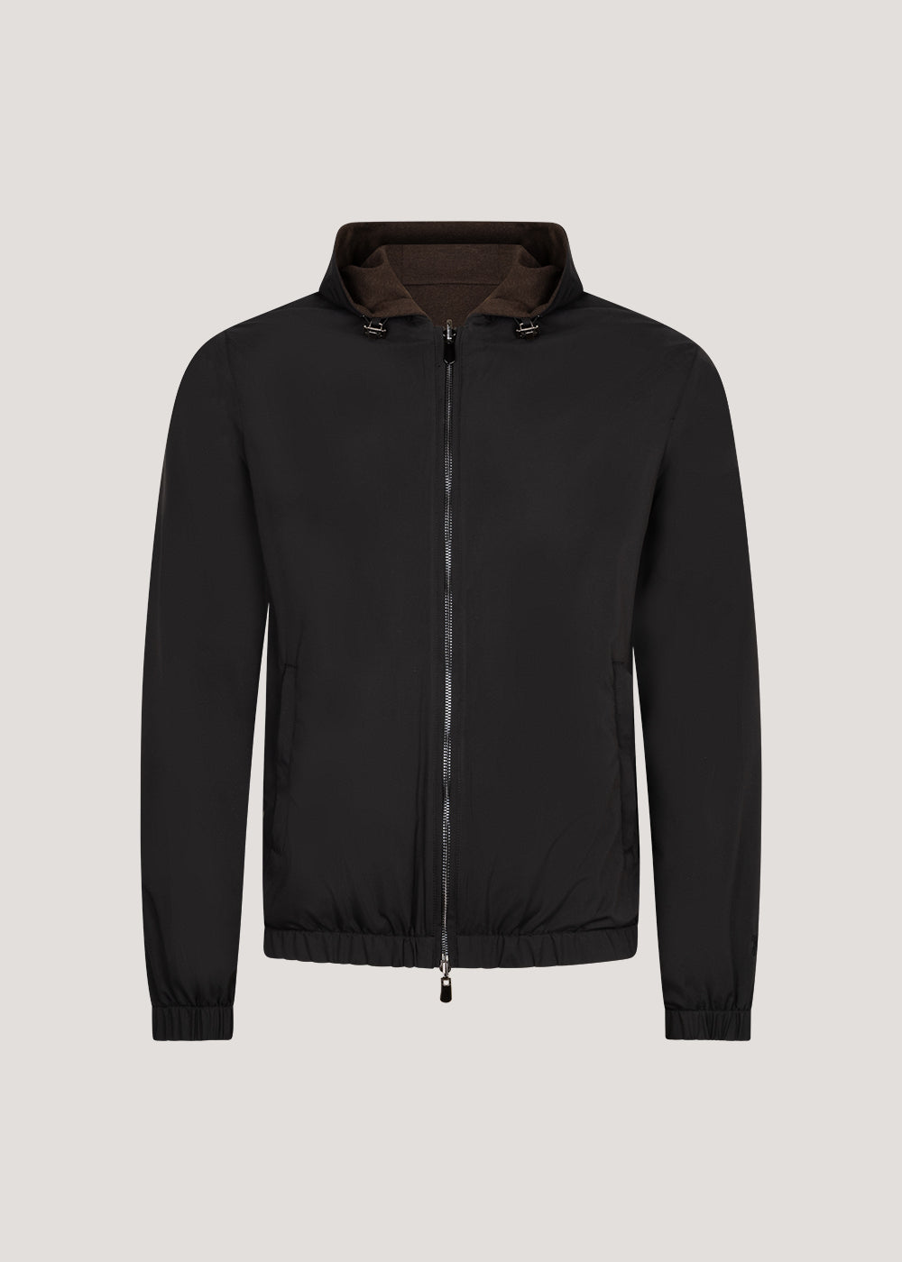 Reversibel Hooded Jacket Black