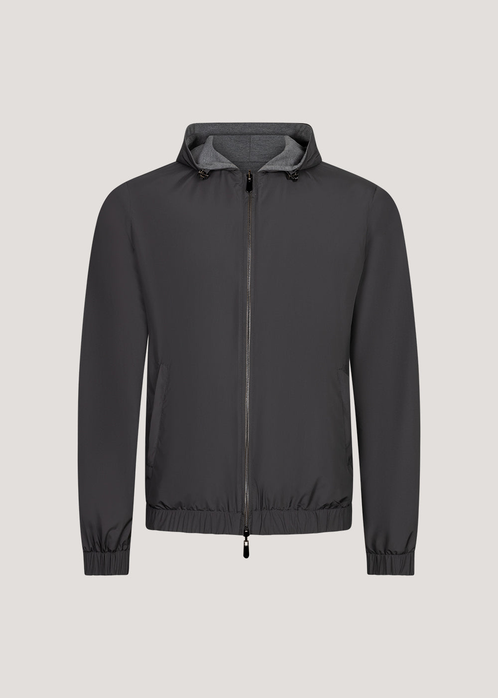 Reversibel Hooded Jacket Grey