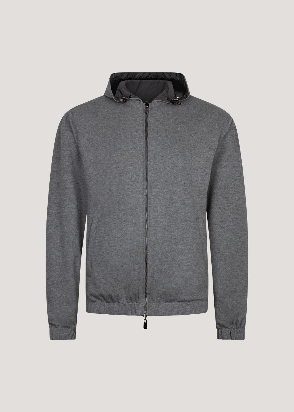 Reversibel Hooded Jacket Grey