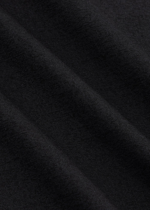 Black Mercerized Air Knit Polo