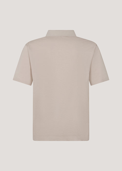 Champagne Mercerized Air Knit Polo