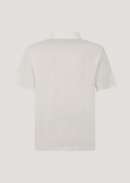 White Mercerized Air Knit Polo