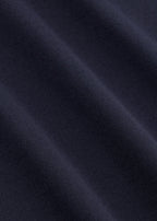 Navy Mercerized Air Knit Polo