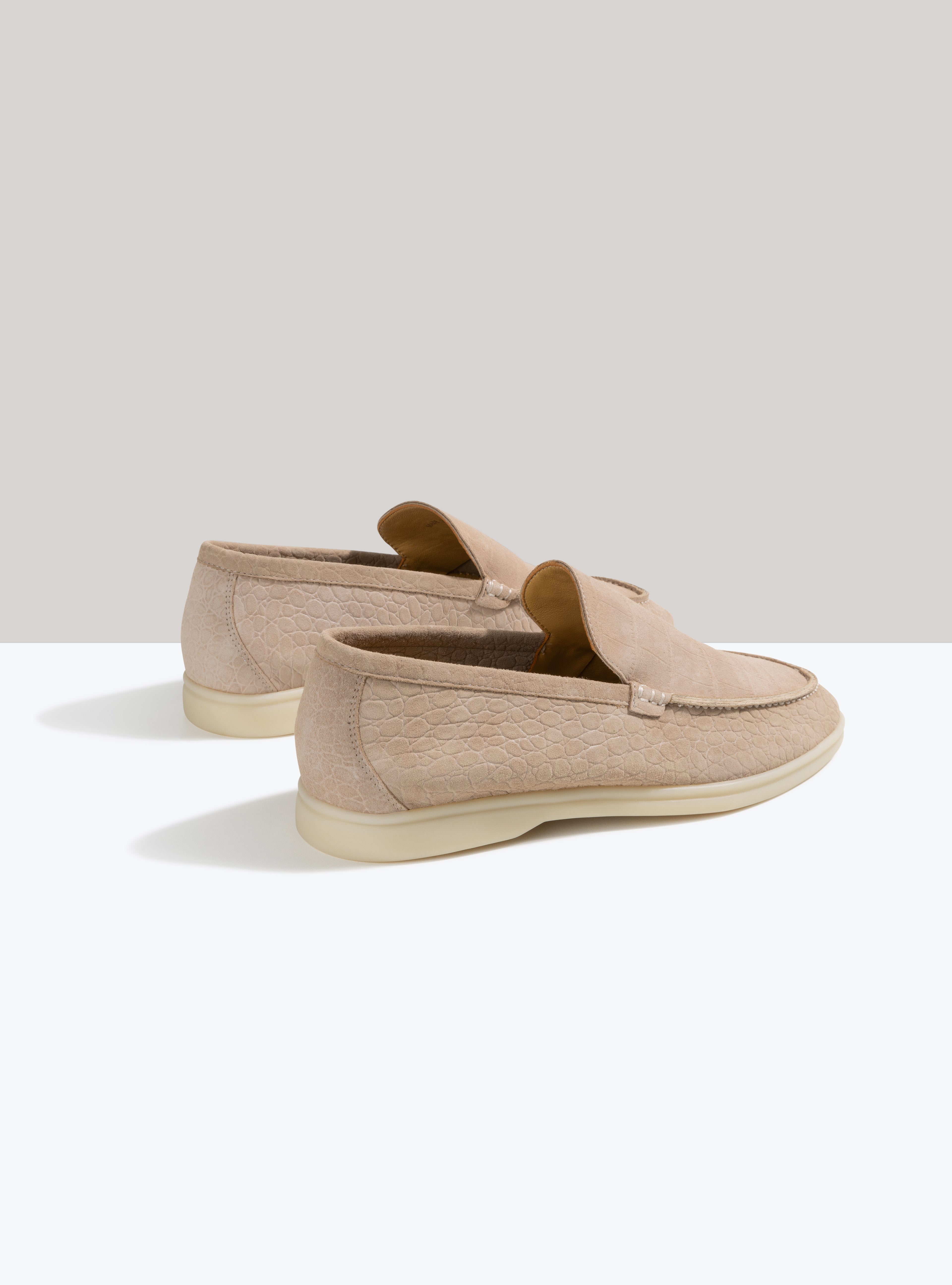 Albijo Croc-embossed Yacht Loafers