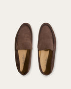 Qahwa Croc-embossed Yacht Loafers