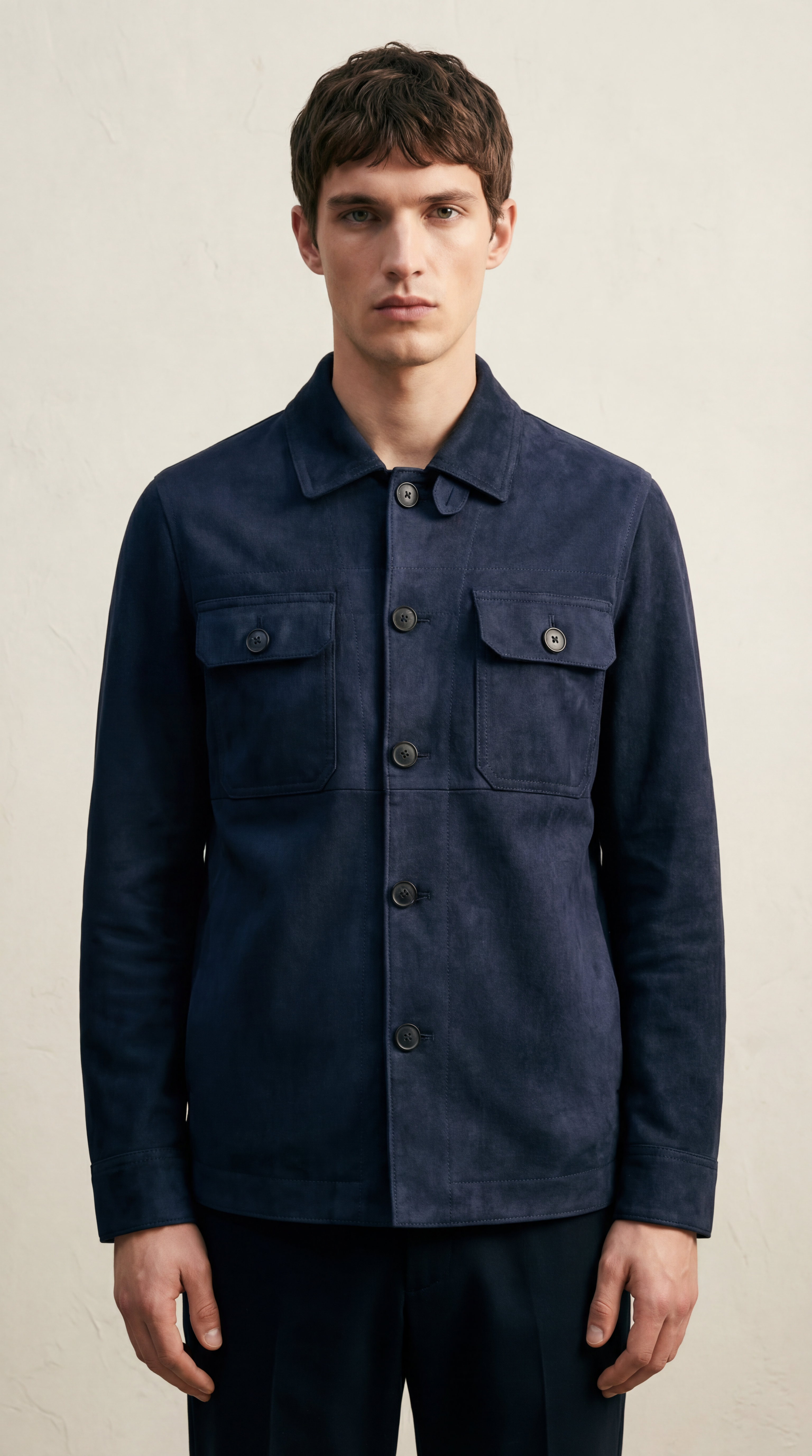 Suède Overshirt Navy