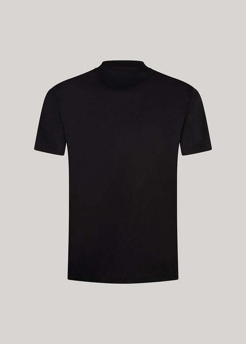 Black mercerized T-shirt