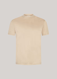 Beige mercerized T-shirt